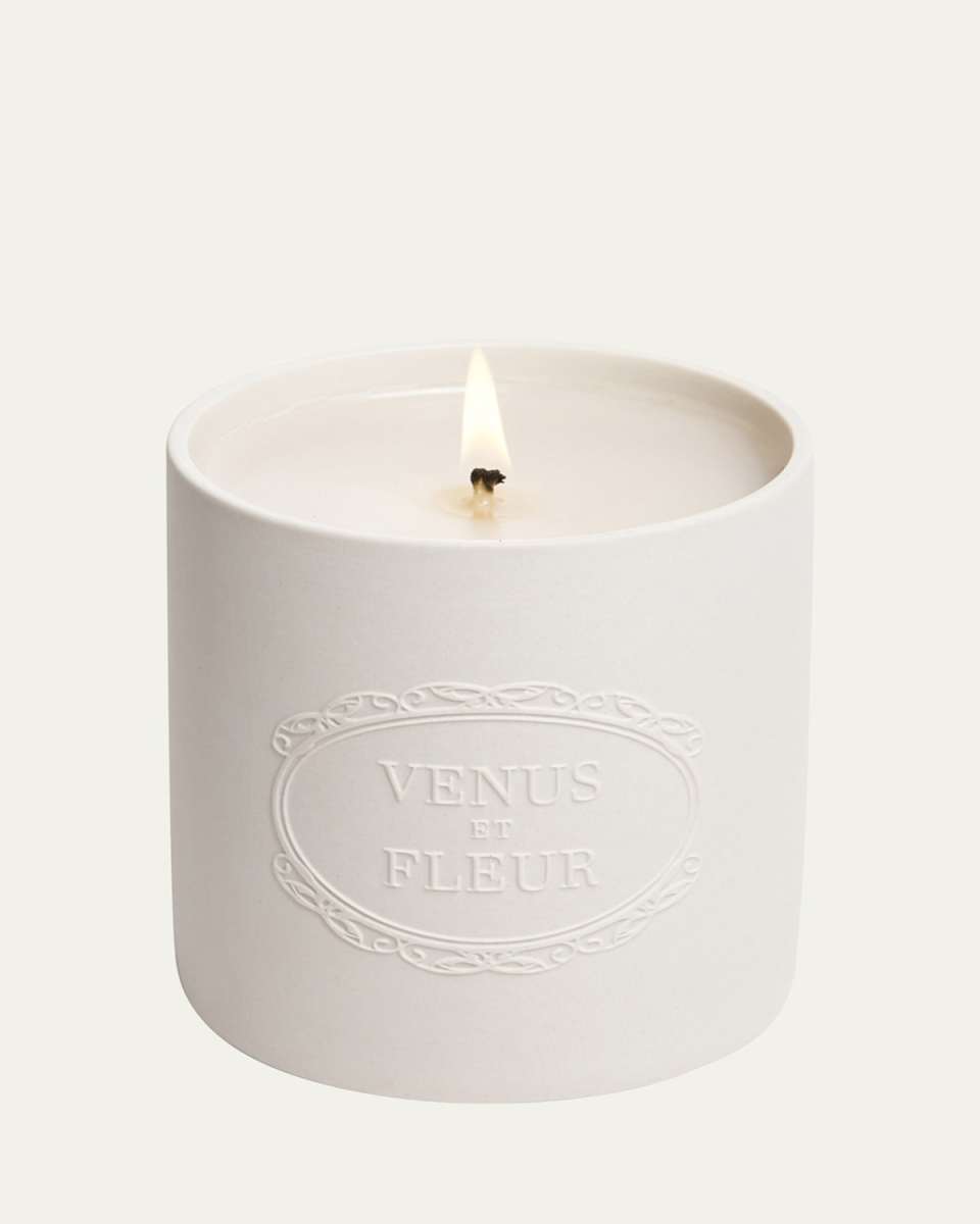 Rose Blanche Porcelain Candle